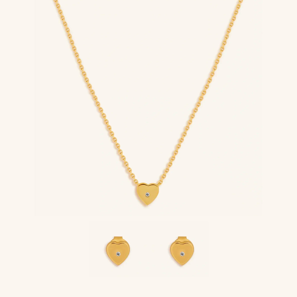 Diamond Heartlight Jewelry Set