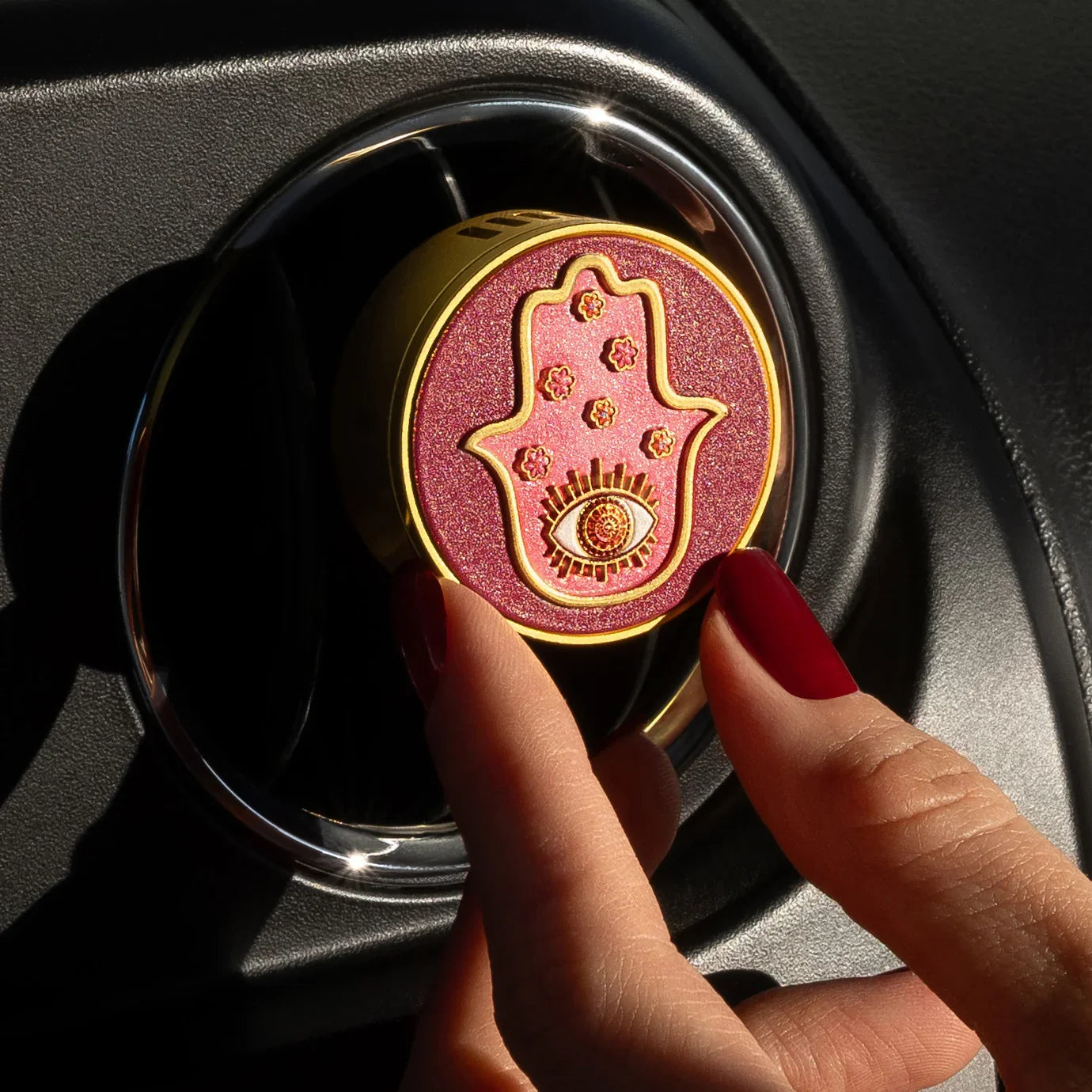 Sacred Balance Hamsa Car Freshener