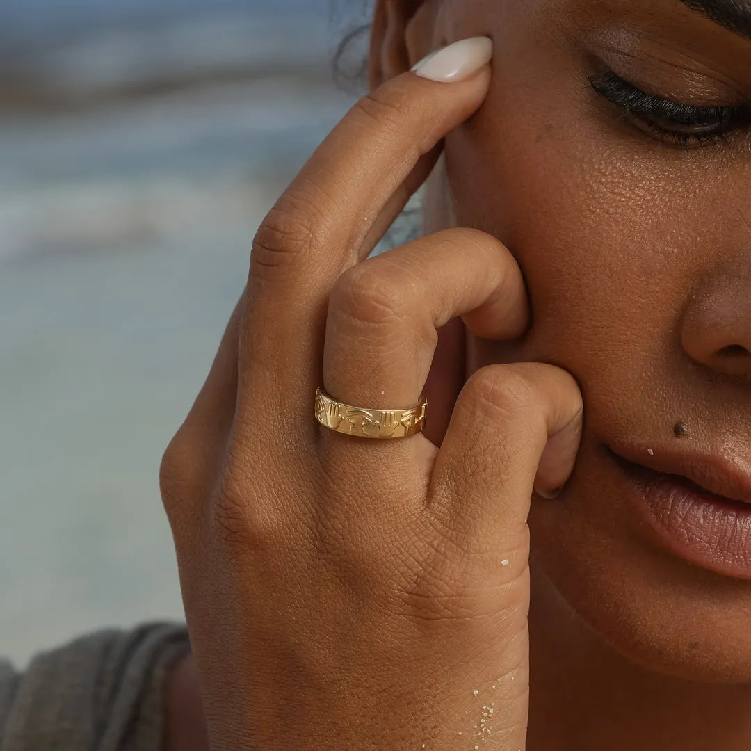 Sacred Vision Horus Hamsa Ring