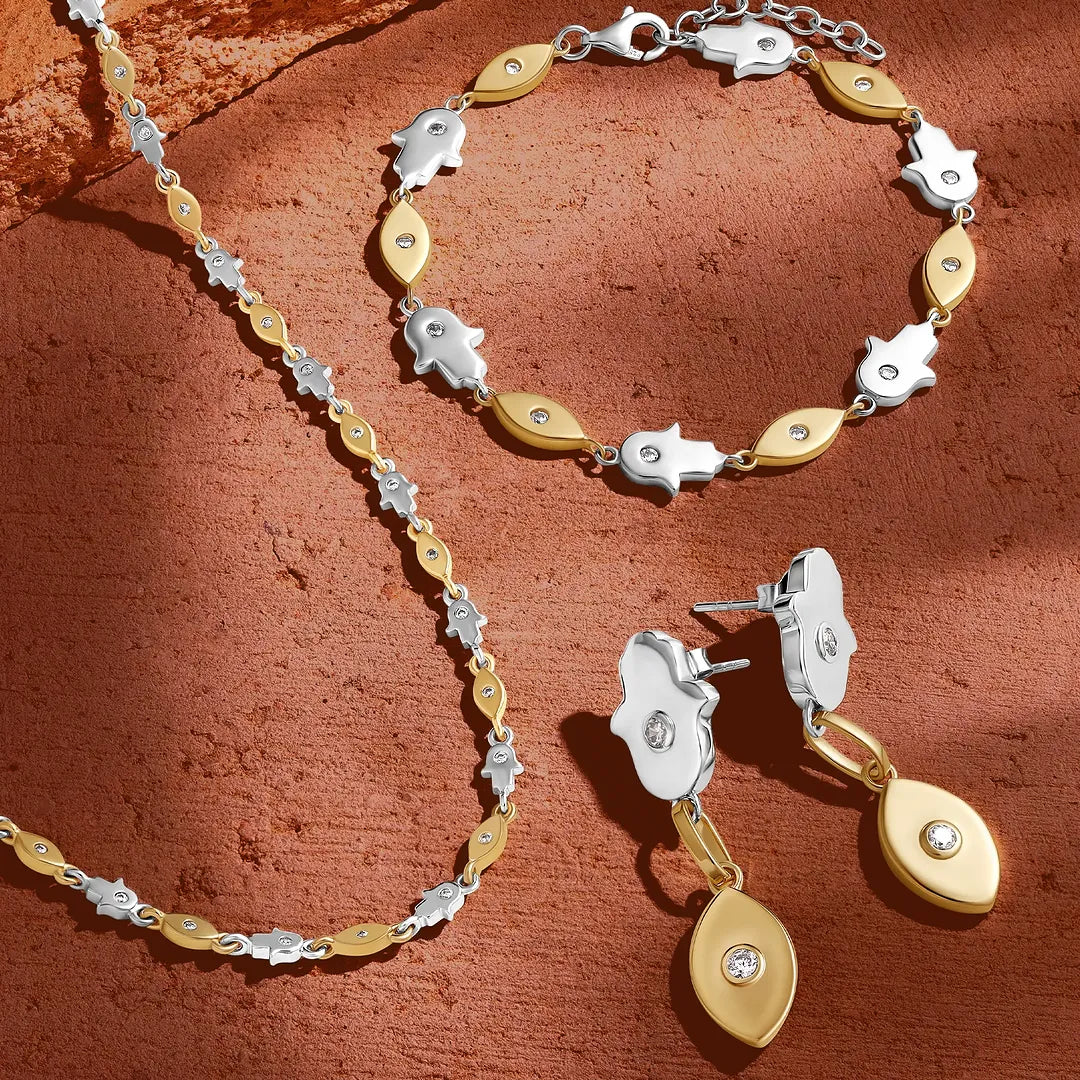 Fortune Alignment Evil Eye & Hamsa Bracelet