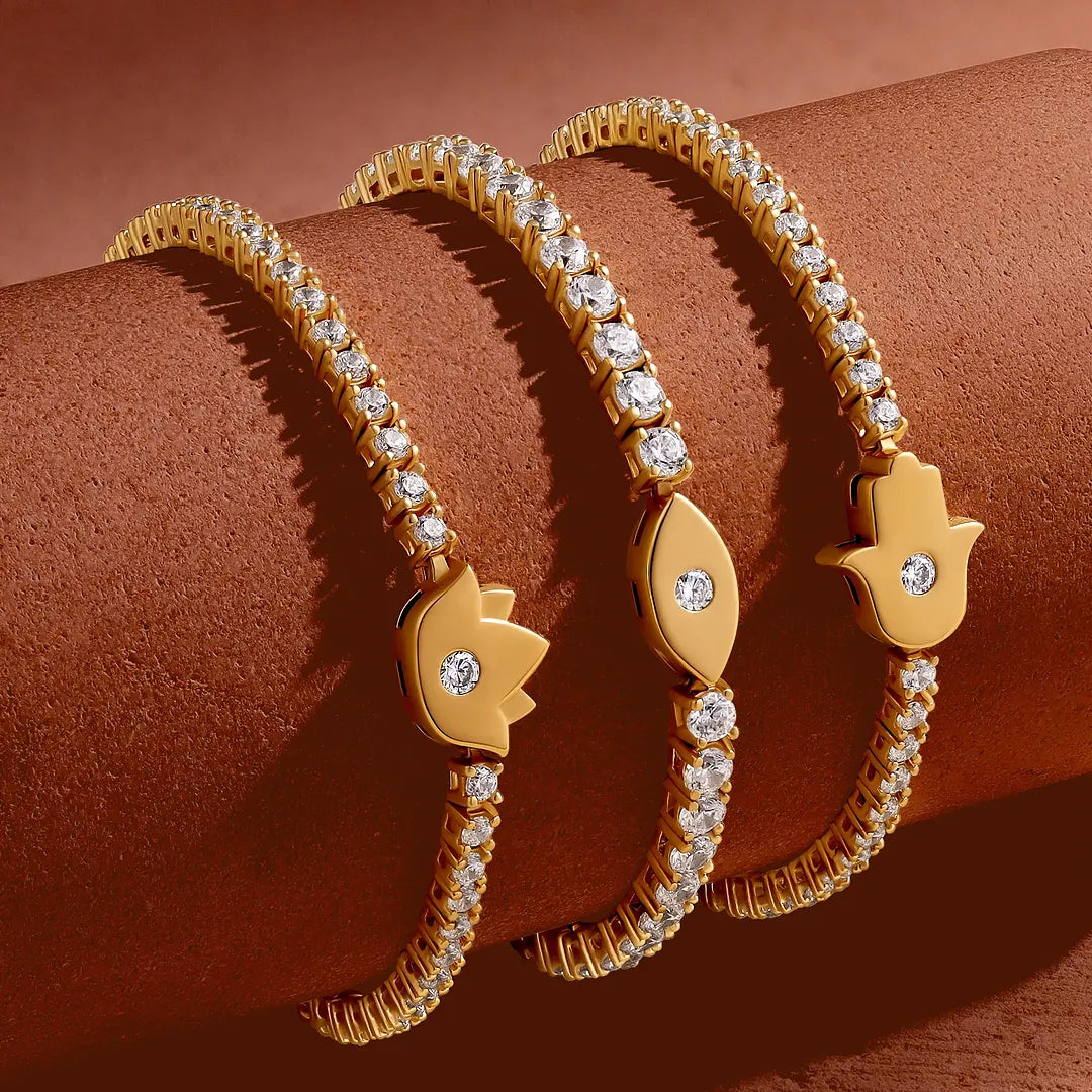 Sanctuary Light Hamsa Tennis Bracelet