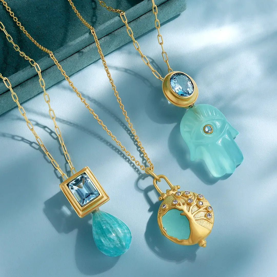 Rooted Blessings Chalcedony Tree of Life Necklace