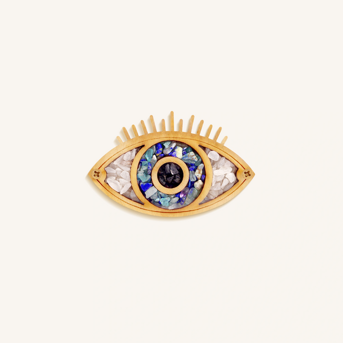 Serene Aura Evil Eye Gemstone Home Magnet