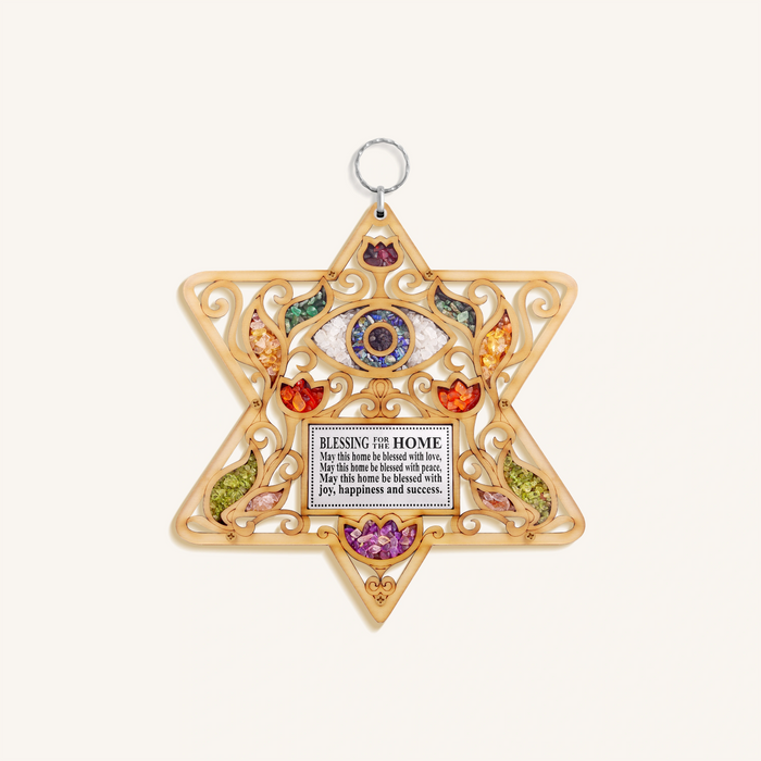 Sacred Fusion Evil Eye & Star of David Gem Blessing