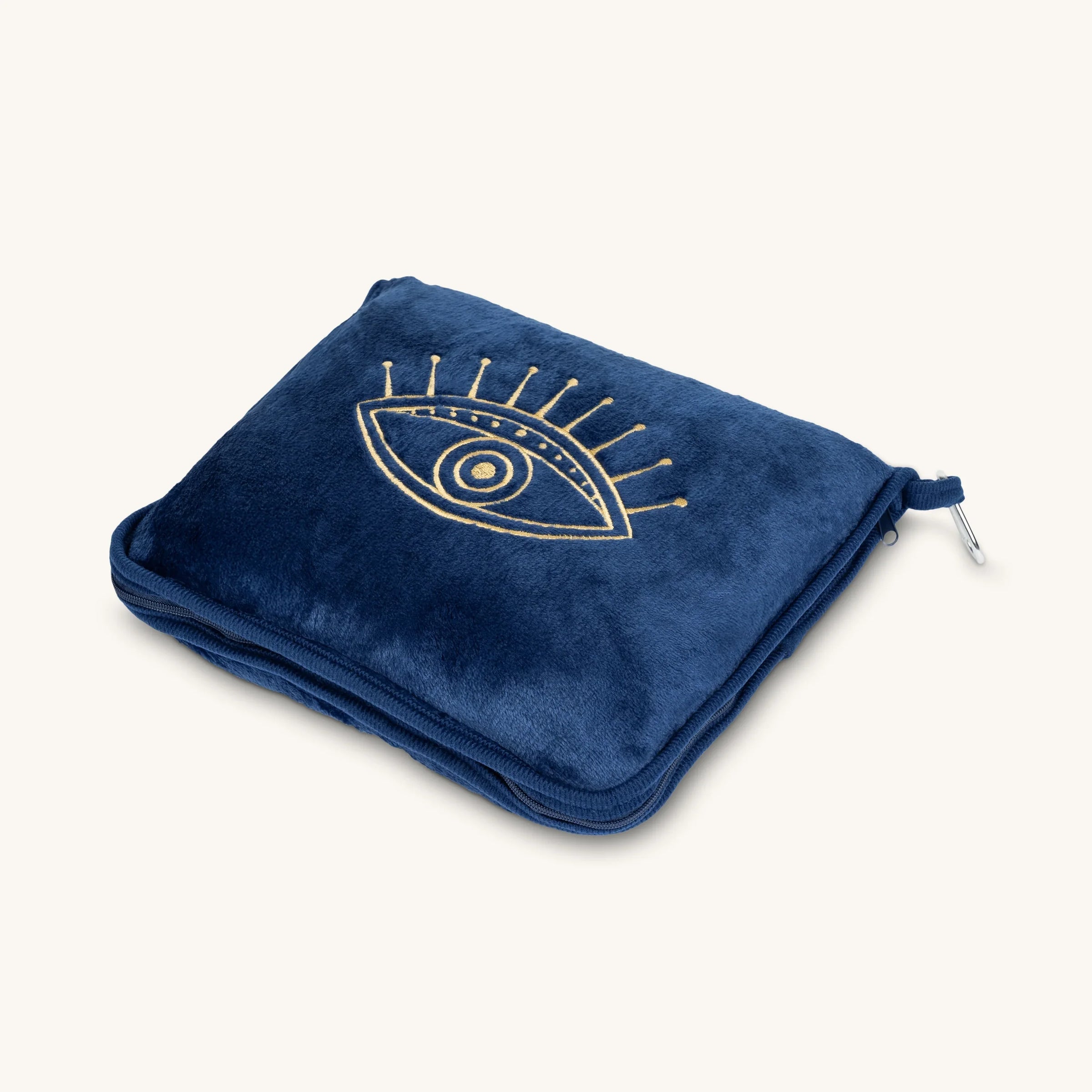 Energetic Balance Navy Pillow and Blanket Set
