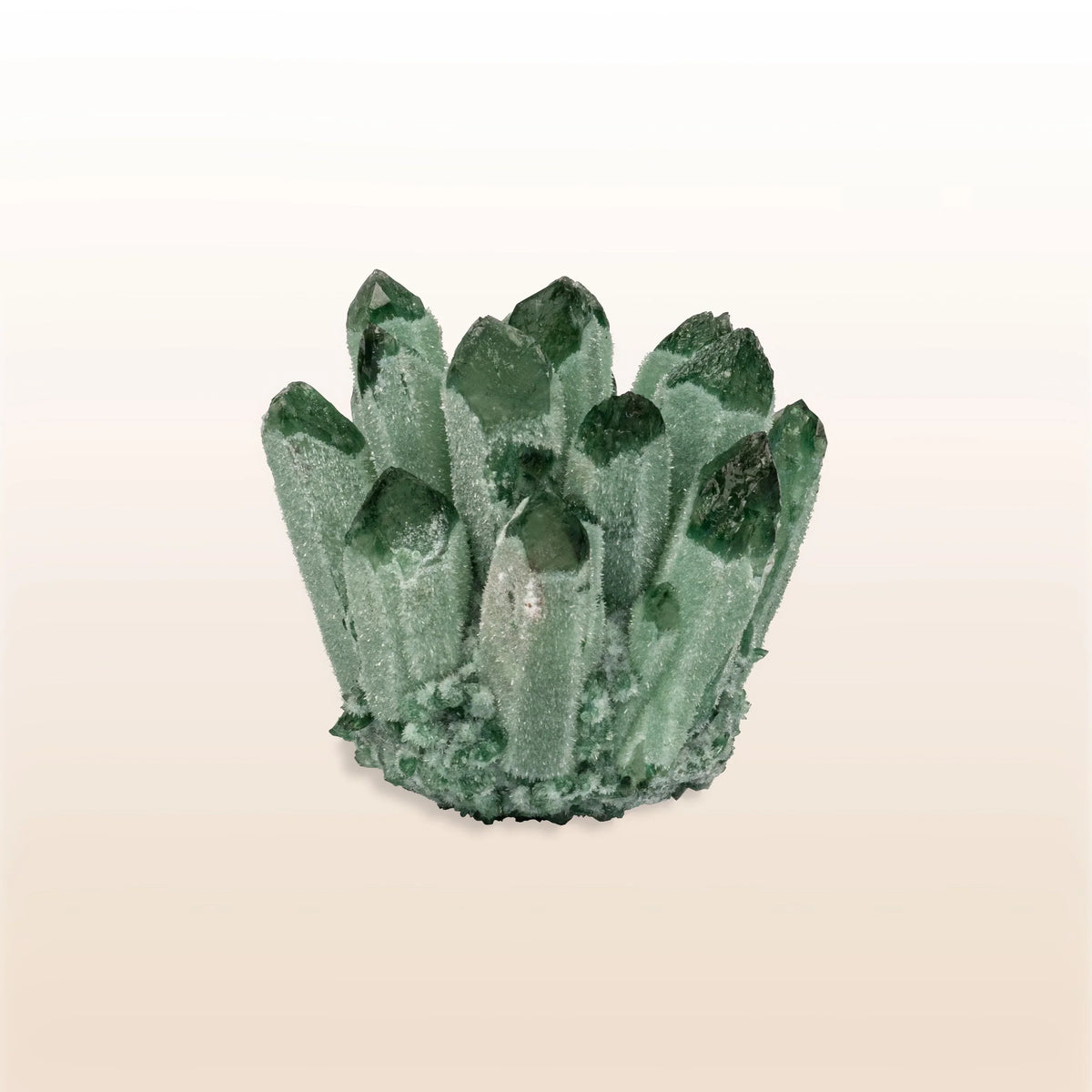 Verdant Oasis Green Quartz Cluster