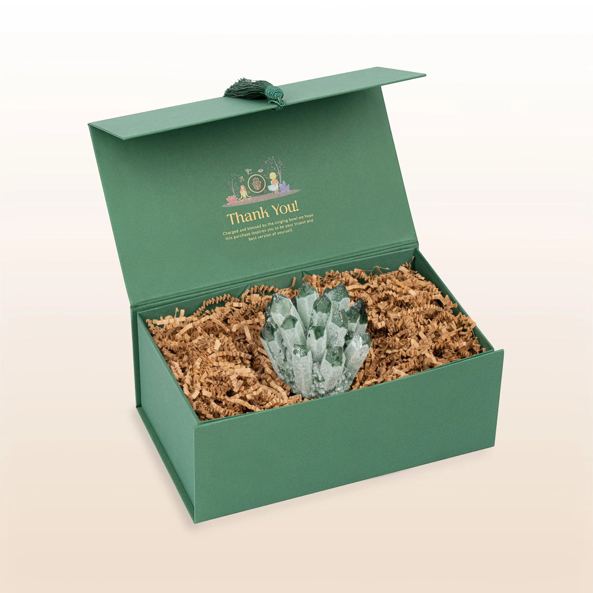 Verdant Oasis Green Quartz Cluster