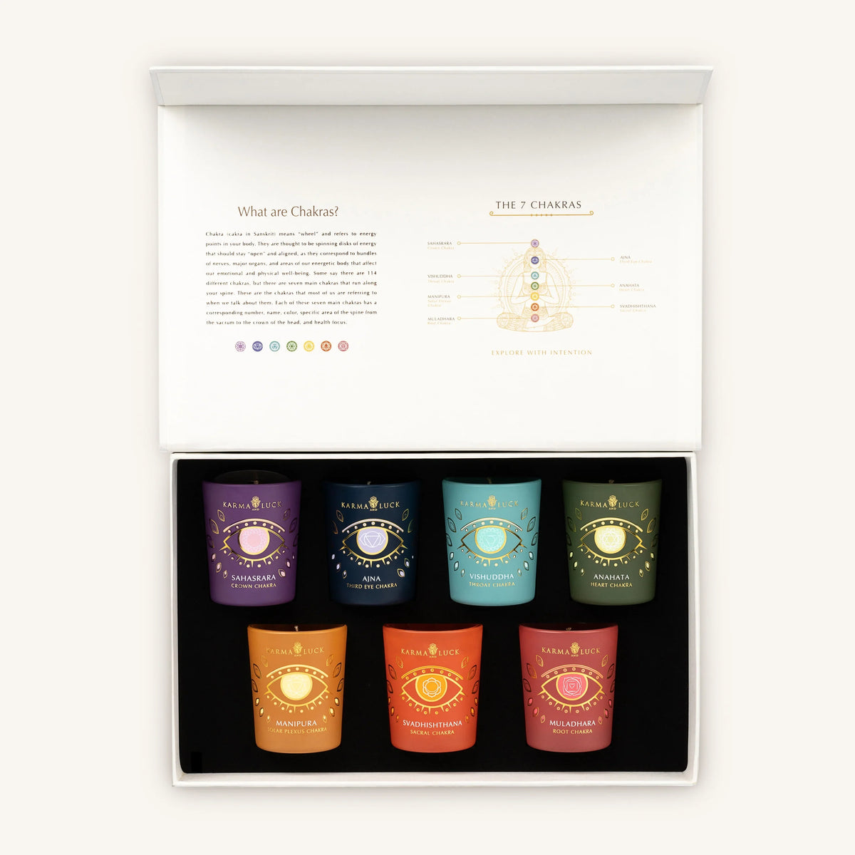 The Septet of Energy 7 Chakra Candle Set