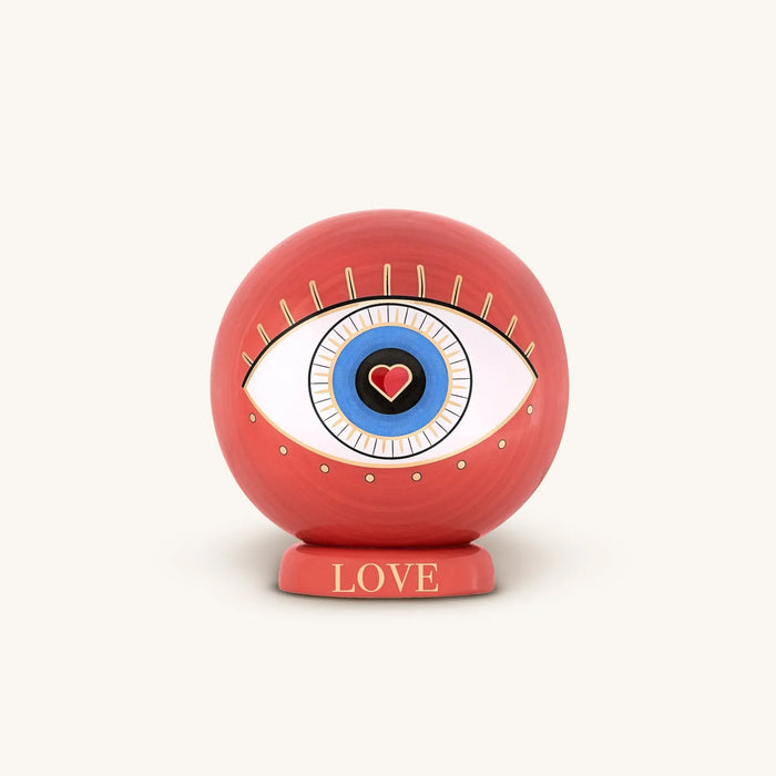 Power of Love Evil Eye Heart Statue