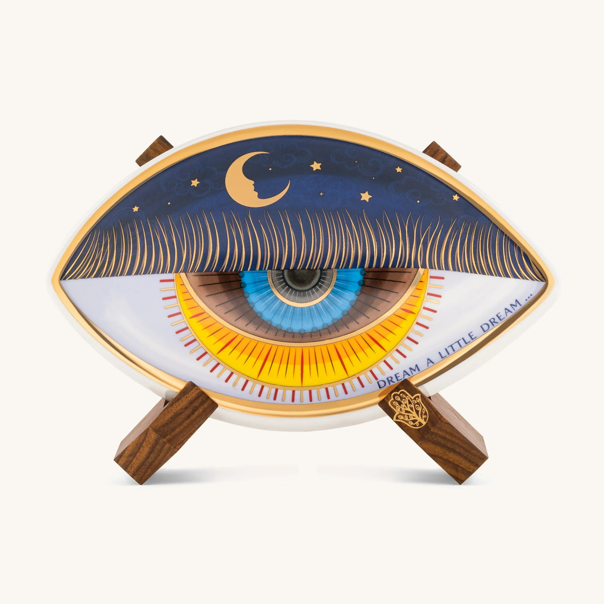 Nocturnal Peace Evil Eye Ceramic Wall Blessing