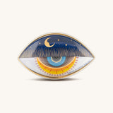 Nocturnal Peace Evil Eye Ceramic Wall Blessing
