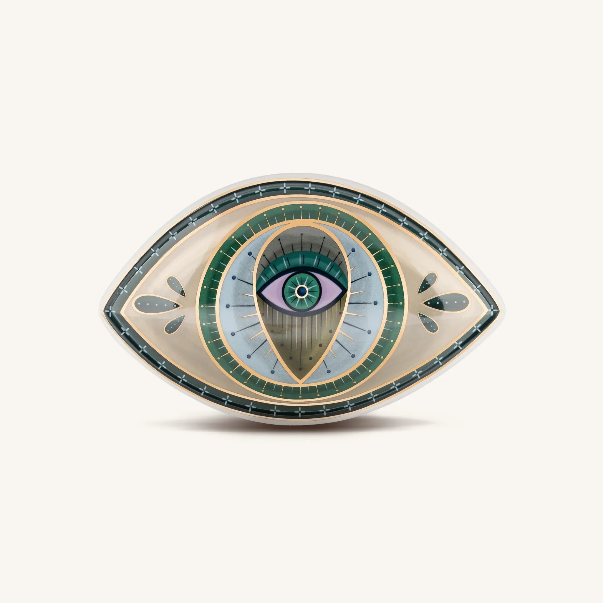 Protective Abundance Evil Eye Ceramic Wall Blessing