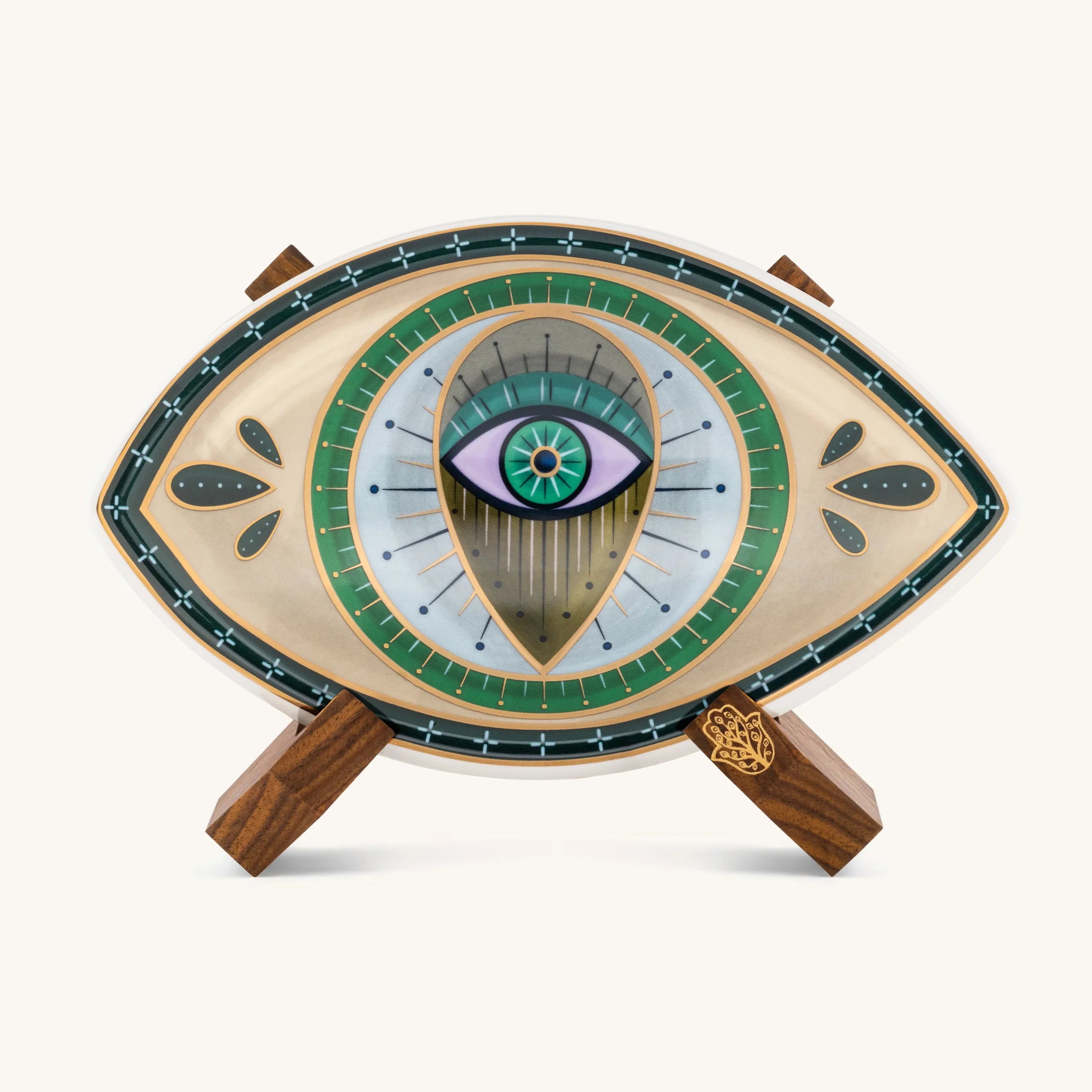 Protective Abundance Evil Eye Ceramic Wall Blessing