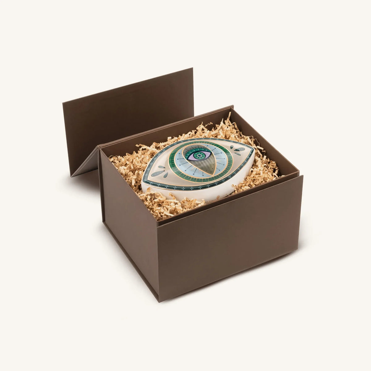 Protective Abundance Evil Eye Ceramic Wall Blessing