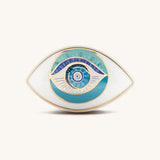 Protected with Positivity Evil Eye Ceramic Wall Blessing