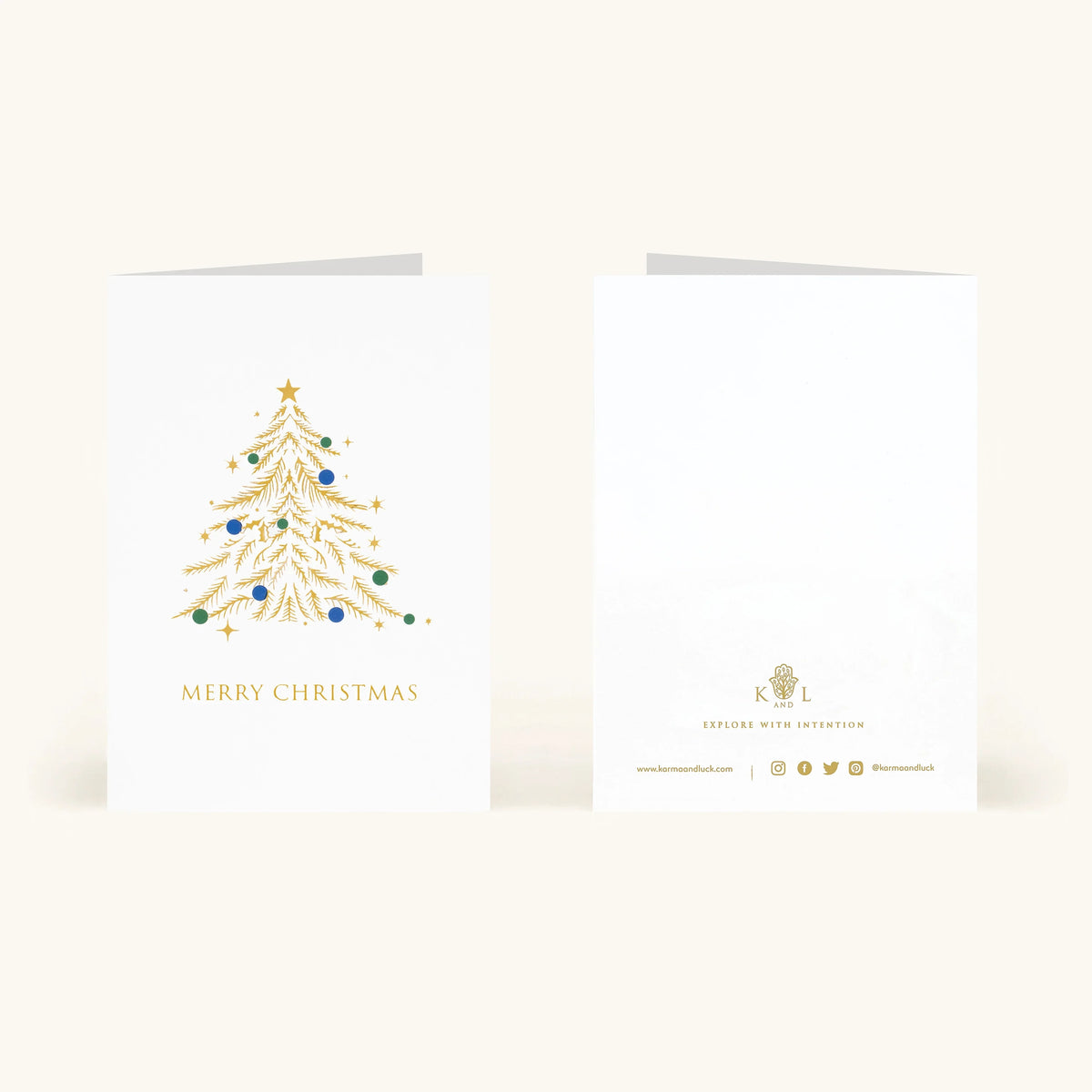 Merry & Bright Christmas Greeting Card
