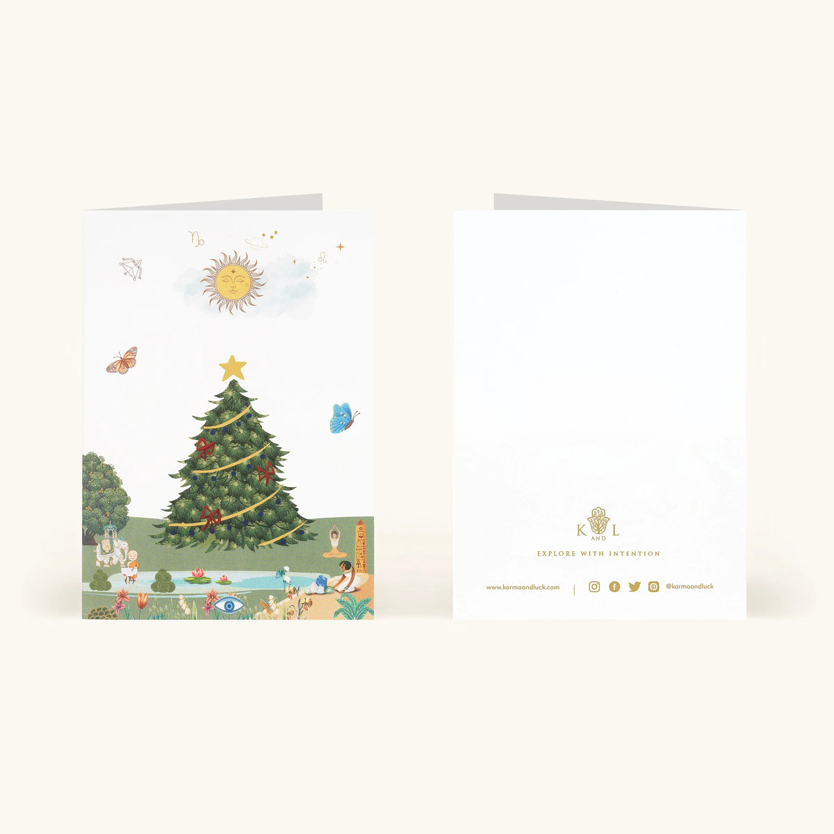 Gifted Abundance Christmas Greeting Card