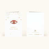 Abundant Wishes New Year Greeting Card