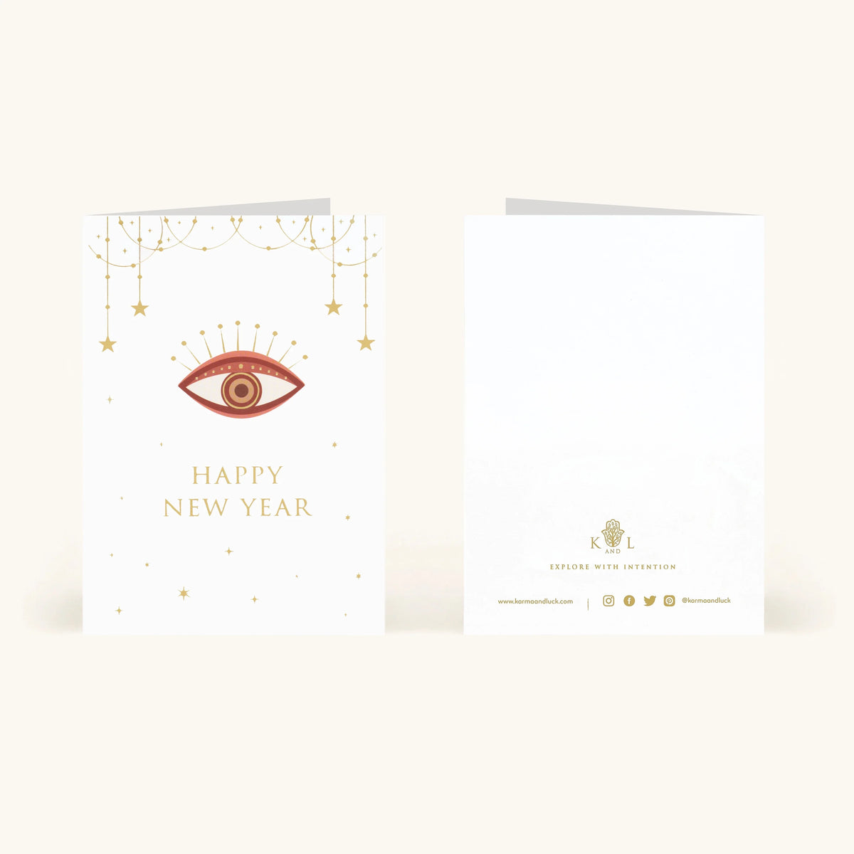 Abundant Wishes New Year Greeting Card