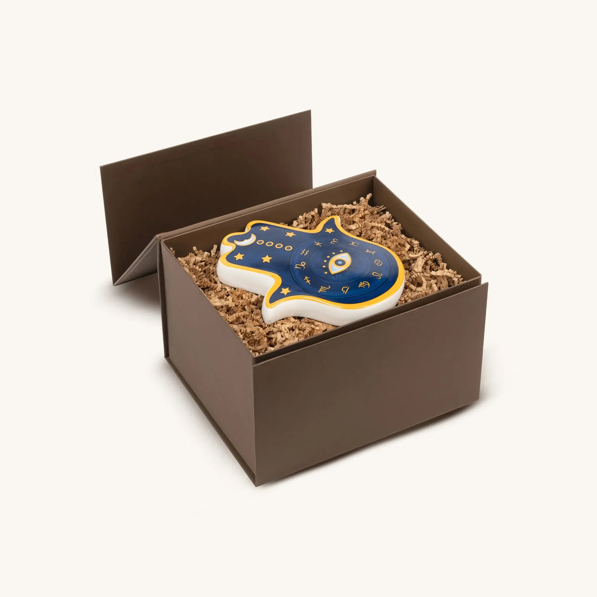 Cosmic Energy Astro Hamsa Ceramic Wall Blessing