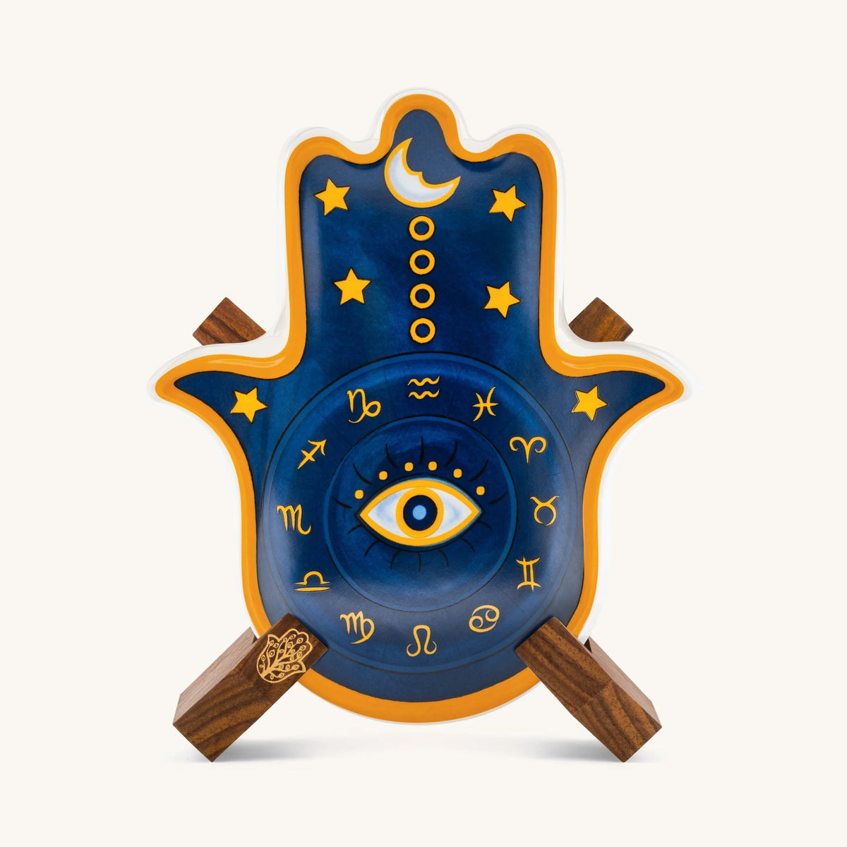 Cosmic Energy Astro Hamsa Ceramic Wall Blessing