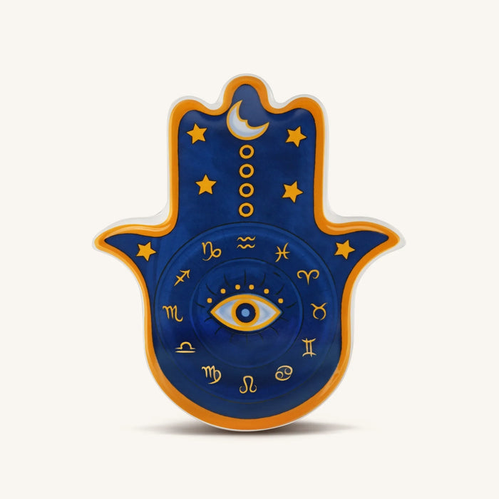Cosmic Energy Astro Hamsa Ceramic Wall Blessing