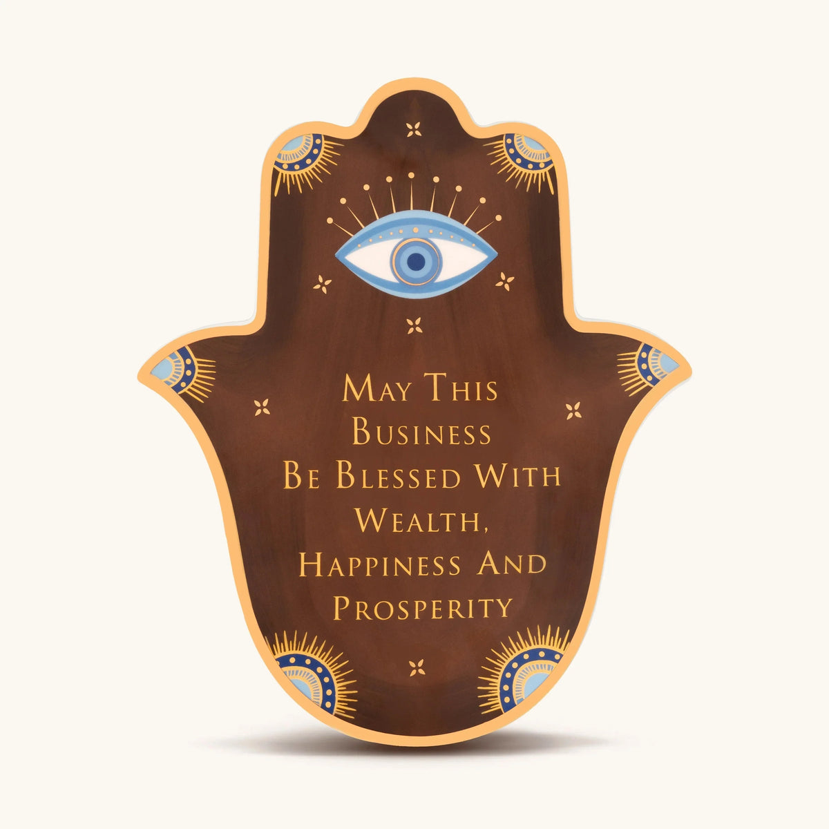 Prosperous Pursuits Ceramic Large Hamsa Wall Blessing