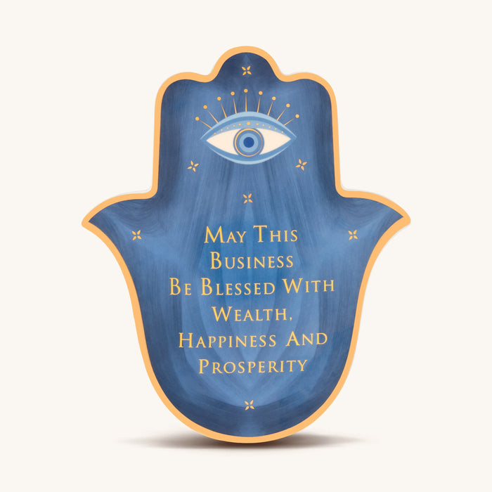 Abundant Ambitions Ceramic Large Hamsa Wall Blessing