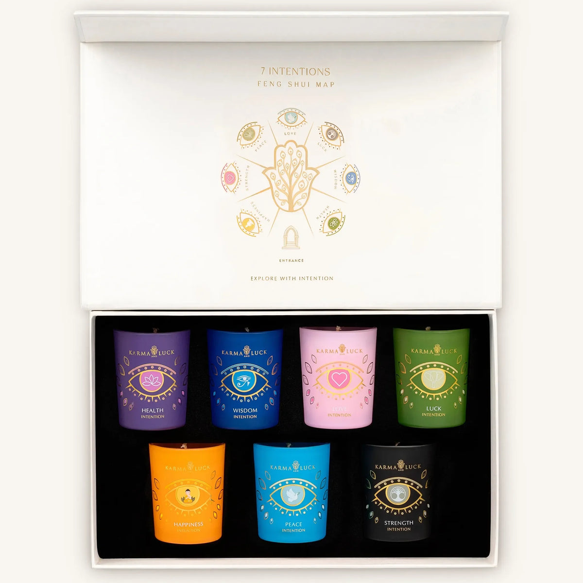 Manifest Peace Seven Intention Candle Set