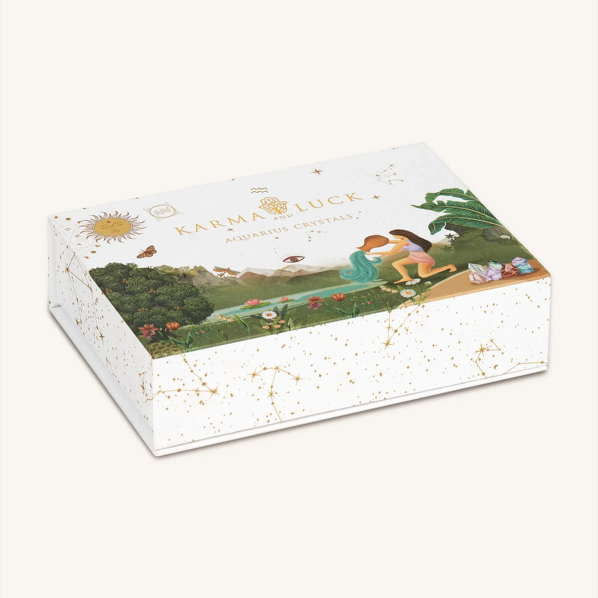 Innovative Balance Aquarius Zodiac Crystal Box