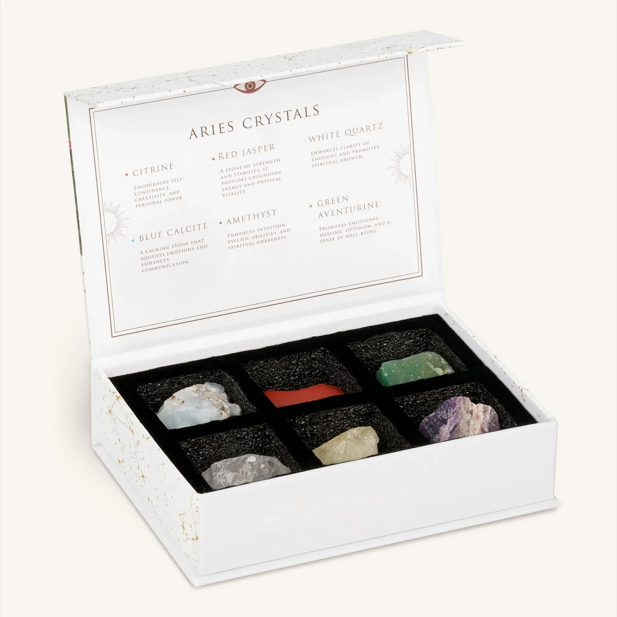 Feed Your Passion Aries Zodiac Crystal Box