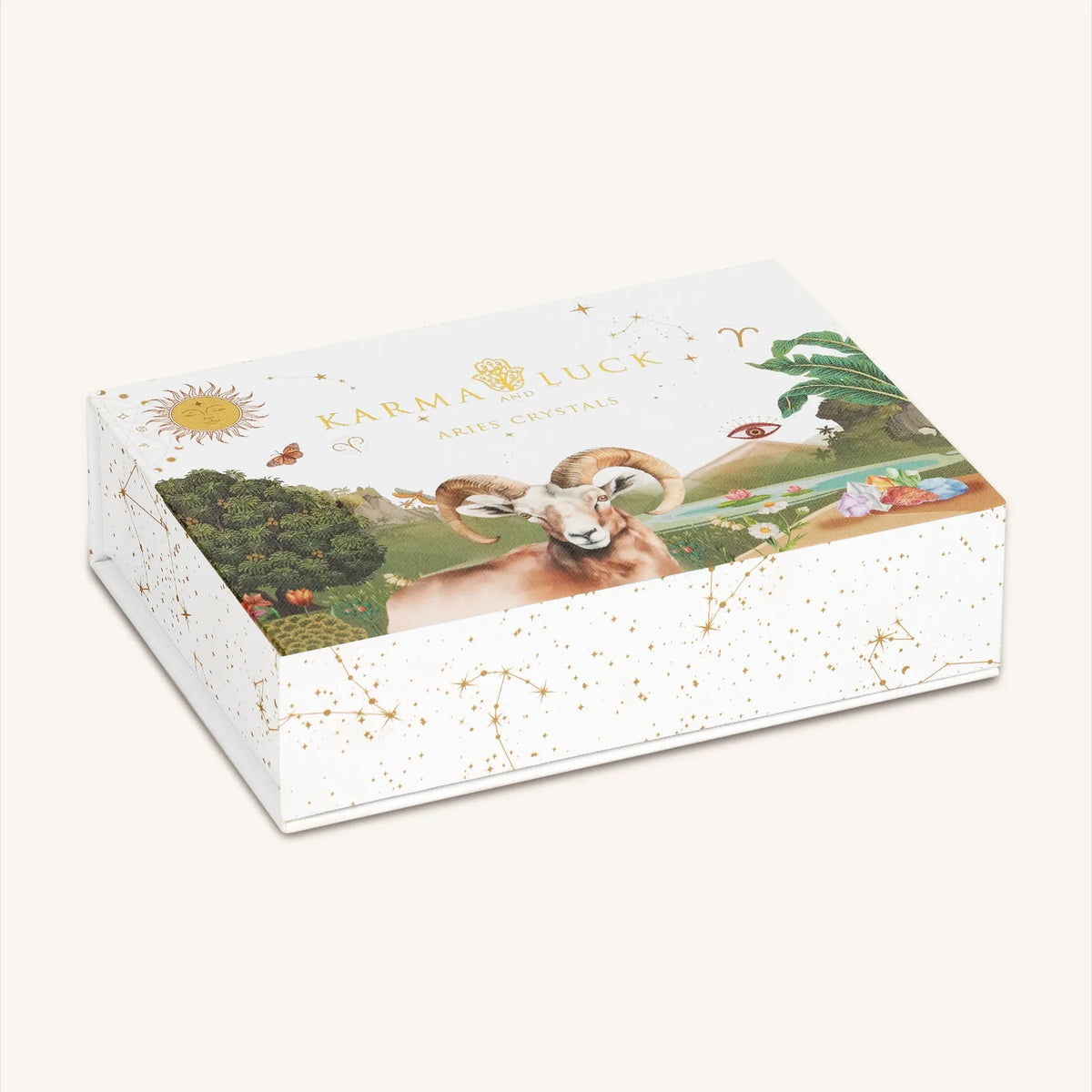 Feed Your Passion Aries Zodiac Crystal Box