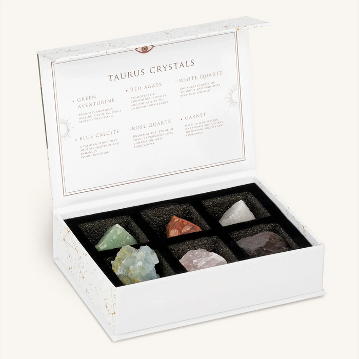Grounded in Serenity Taurus Zodiac Crystal Box