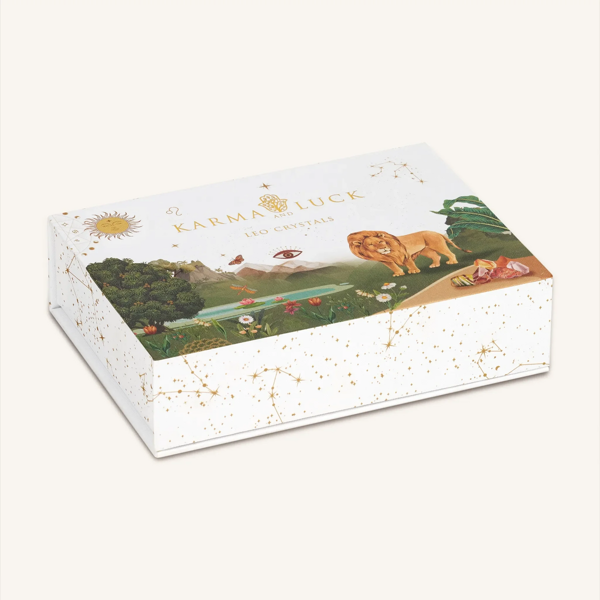 Bold Ambition Leo Zodiac Crystal Box