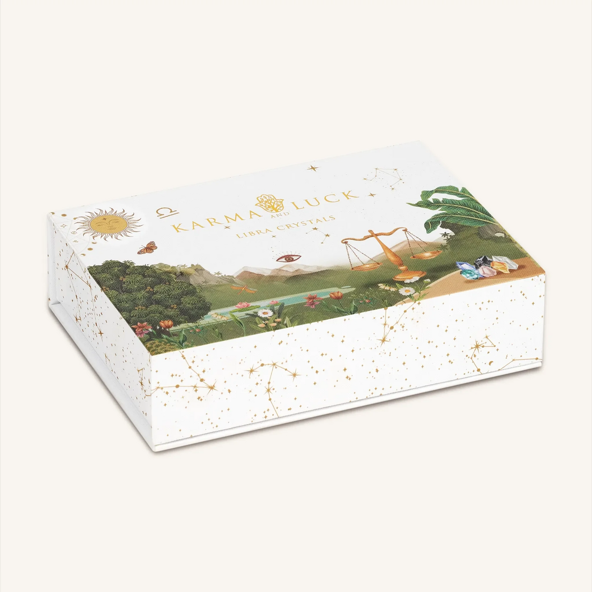 Charming Pacifist Libra Zodiac Crystal Box