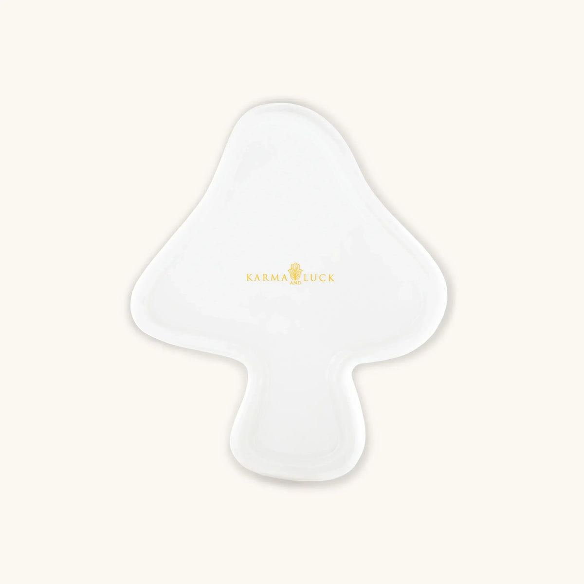 Karmic Investment Pink Evil Eye Ceramic Mushroom Plate