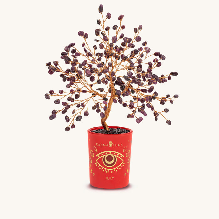 Courageous Heart Ruby July Birthday Tree