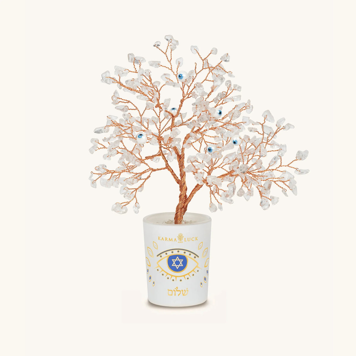 Elevated Traditions Clear Quartz Hanukkah Tree