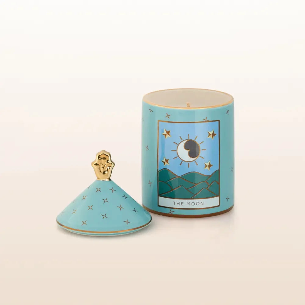 Moon Tarot Candle and Statue Bundle