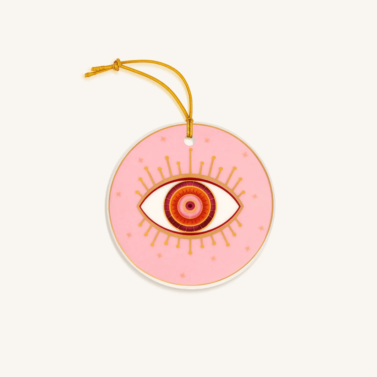 Brightened Holidays Ceramic Evil Eye Ornament