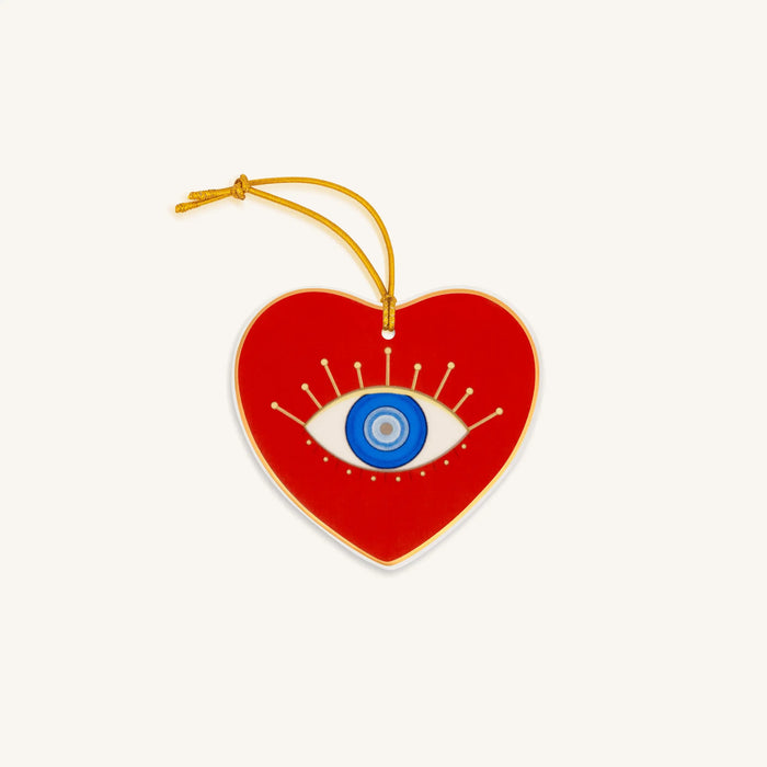 Guiding Light Heart Evil Eye Ornament