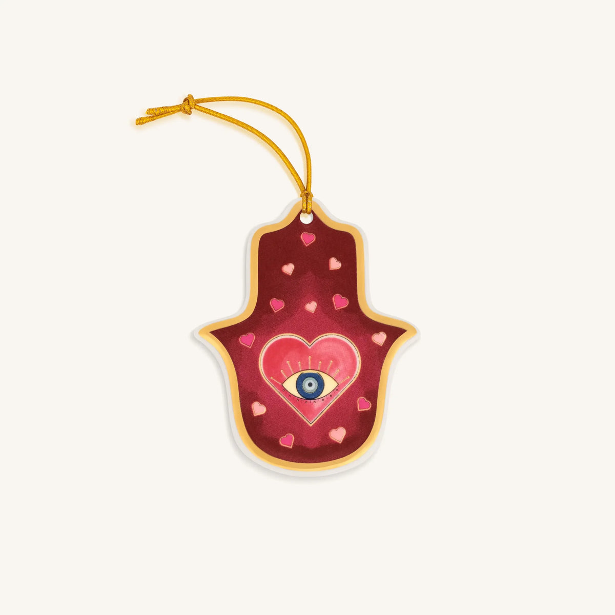 Boundless Bliss Hamsa Heart Evil Eye Ornament