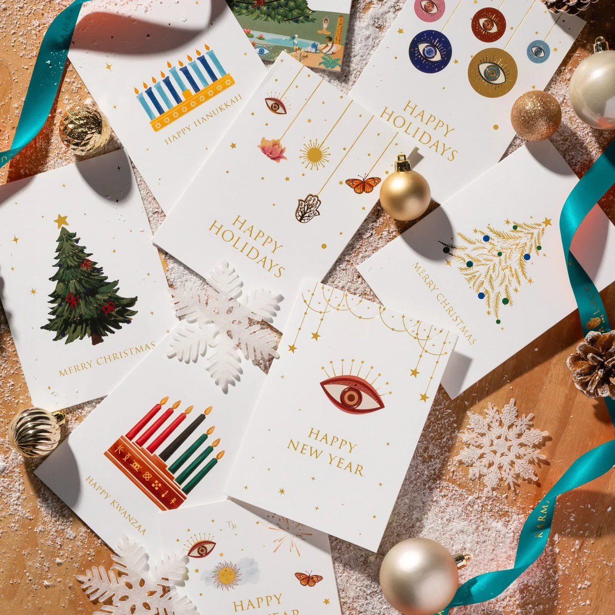 Illuminated Joy Hanukkah Greeting Card