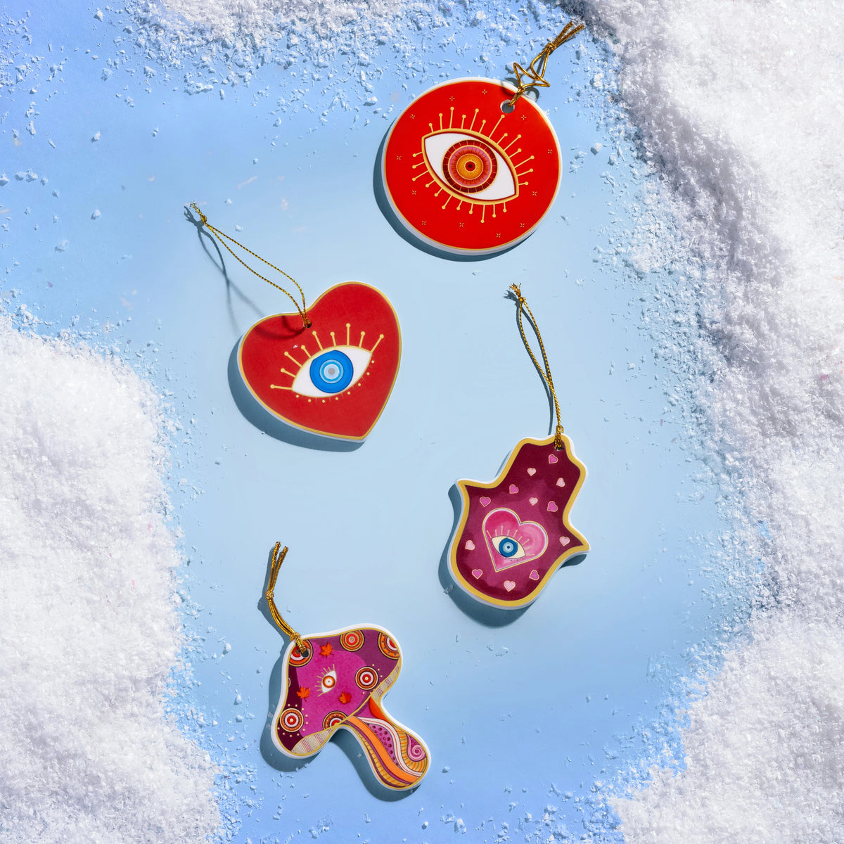 Guiding Light Heart Evil Eye Ornament