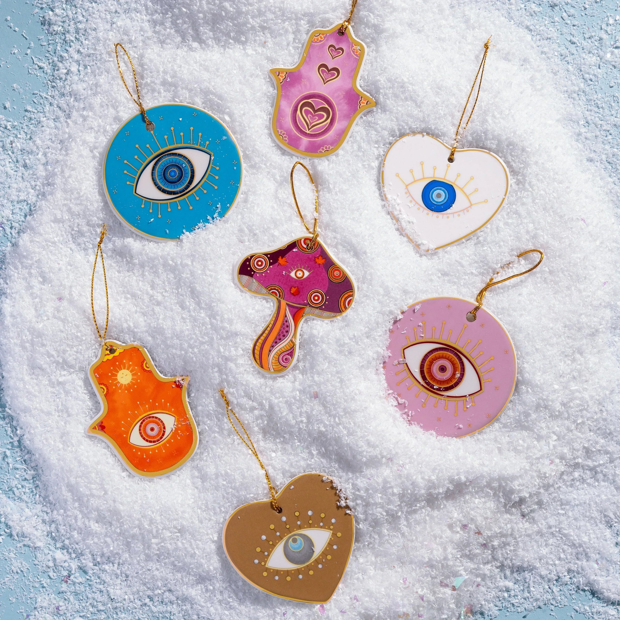 Unbreakable Bonds Evil Eye Heart Ornament