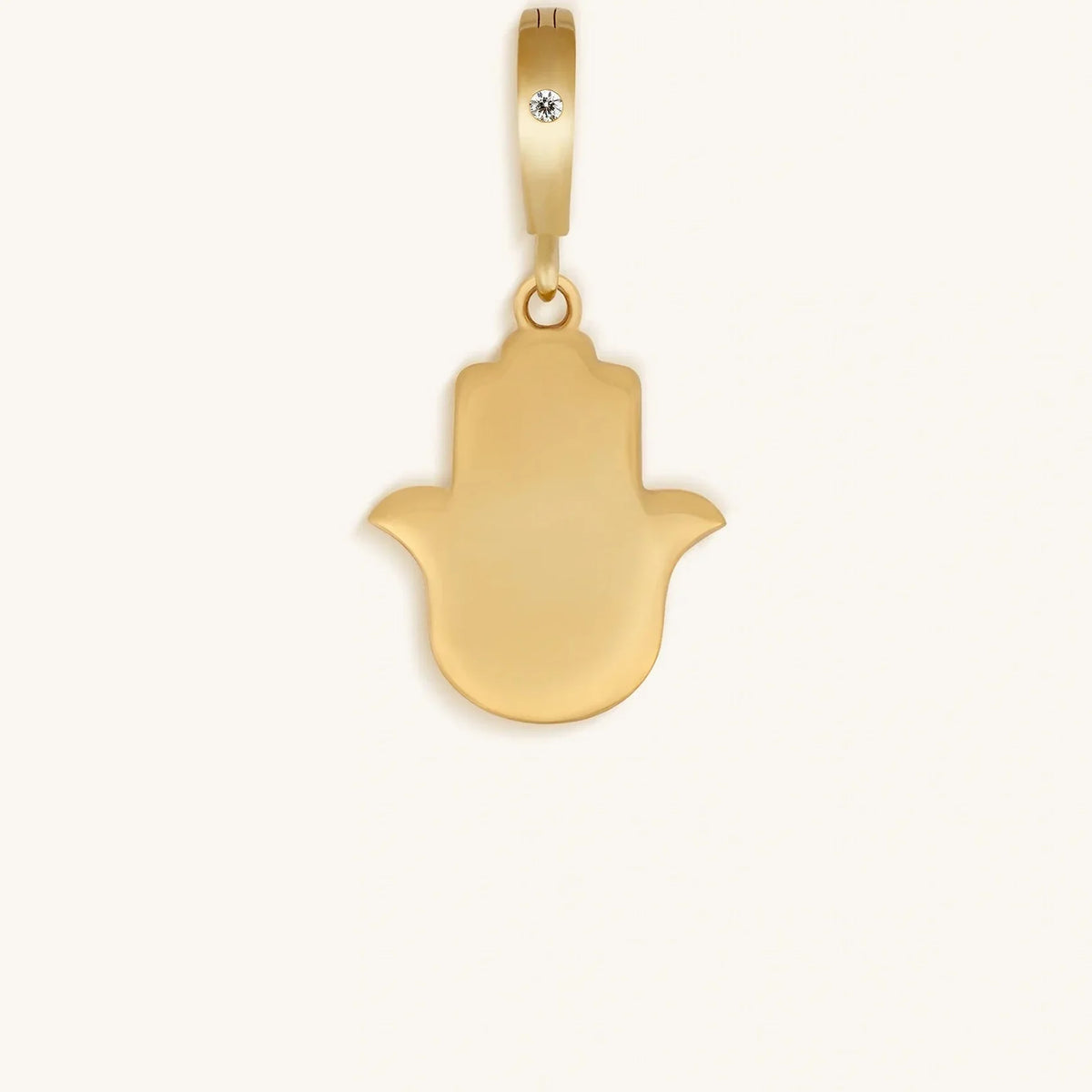 Effortless Manifestation Hamsa Mother of Pearl Engravable Charm