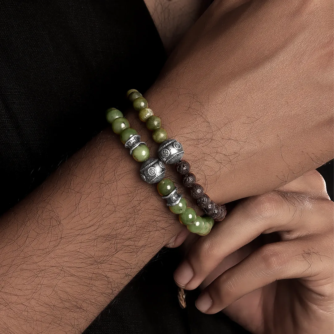 Sacred Prosperity Jade Multi-Symbol Bracelet