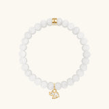 Kindness & Cooperation - White Jade Elephant Bracelet