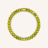 Cheerful Prosperity - Peridot Evil Eye Bracelet