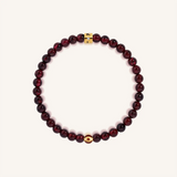 Bright Spirit Garnet January Birthstone Evil Eye Kid's Bracelet